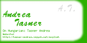 andrea tasner business card